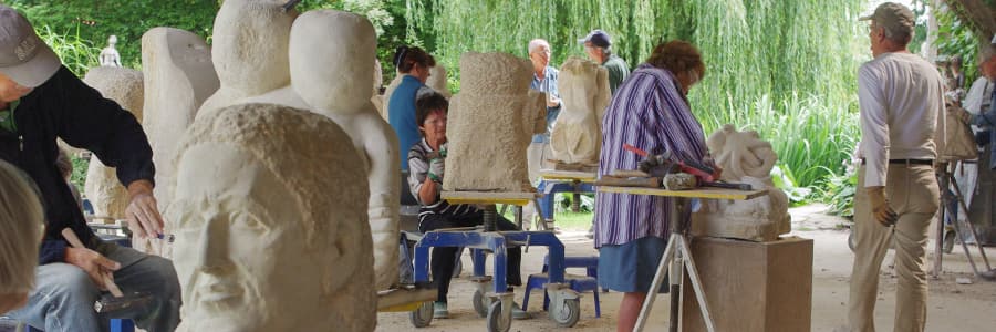 Bildhauer Atelier Bohrmann & Roth Sommerakademie Steinbildhauerkurs